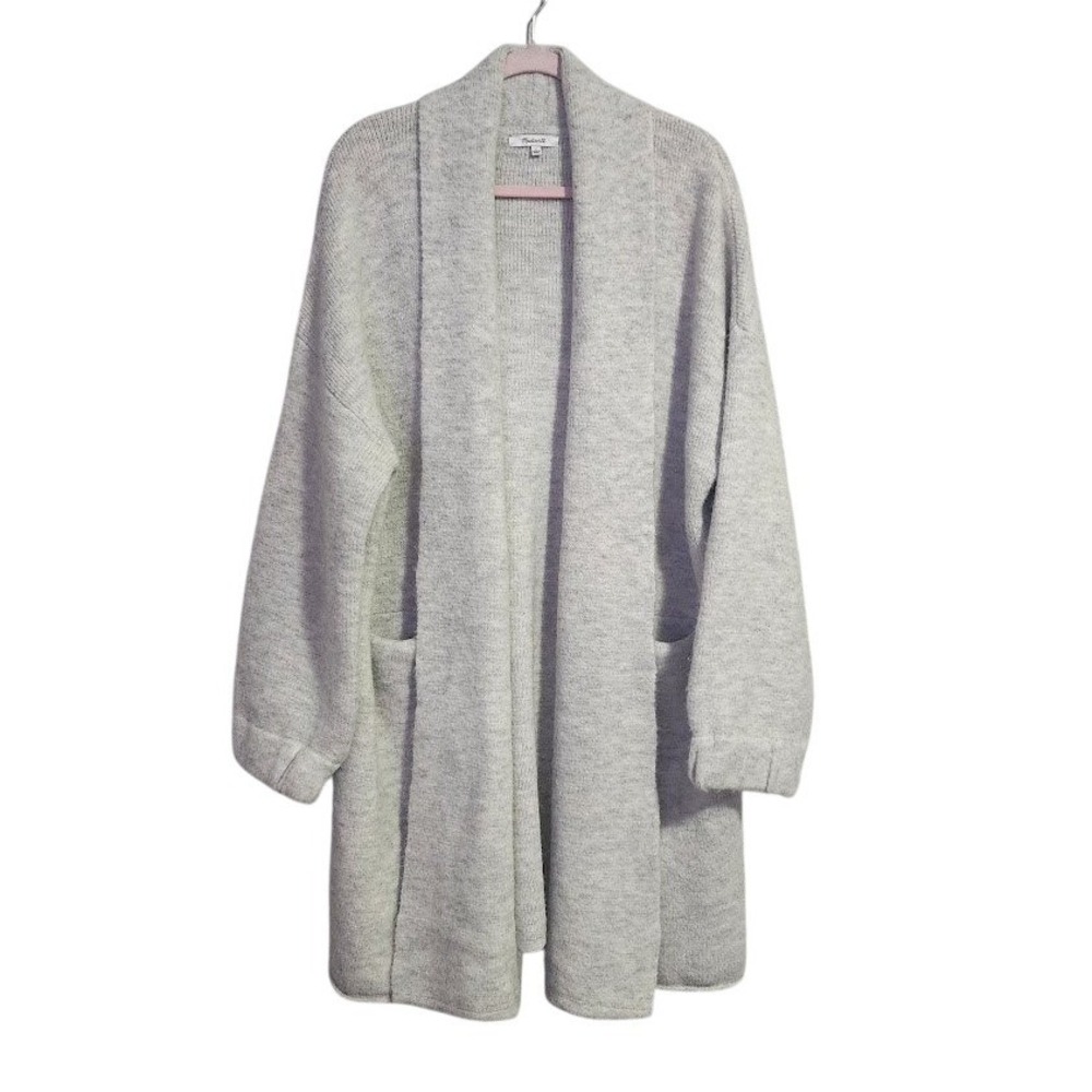 MADEWELL Glenridge Shawl Collar Sweater Coat‎ Cardigan Heather Grey L
